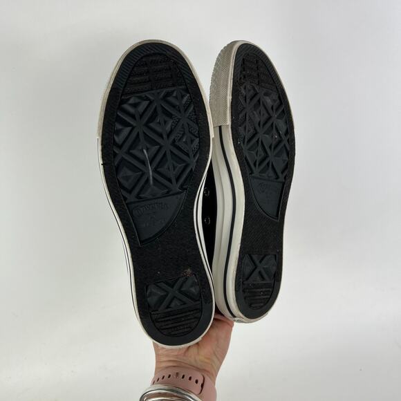 Converse Chuck Taylor All Star High Sneaker Women 7 Red Zig Zag Skateboard Shoes - Picture 8 of 10